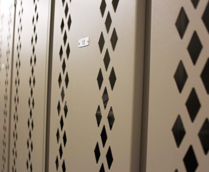 Locker style - vented metal doors